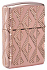 Зажигалка ZIPPO Armor® Geometric с покрытием Rose Gold, латунь/сталь, розовое золото, 38x13x57 мм - Фото 6