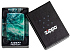 Зажигалка ZIPPO Rogue Wave с покрытием 540 Tumbled Chrome, латунь/сталь, бирюзовая, 38x13x57 мм - Фото 6
