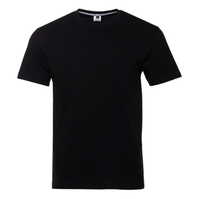 Футболка унисекс без бокового шва STAN хлопок 160, 02 (Чёрный)