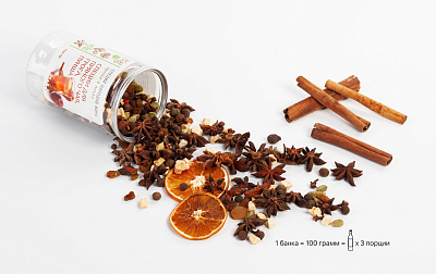 Набор подарочный "Pleasure": термос "Финикс", специи, синий