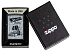 Зажигалка ZIPPO Car Design с покрытием Black Matte, латунь/сталь, черная, 38x13x57 мм - Фото 6