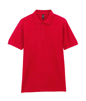 Футболка поло PREMIUM COTTON ADULT DOUBLE PIQUE, КРАСНЫЙ S (Красный)
