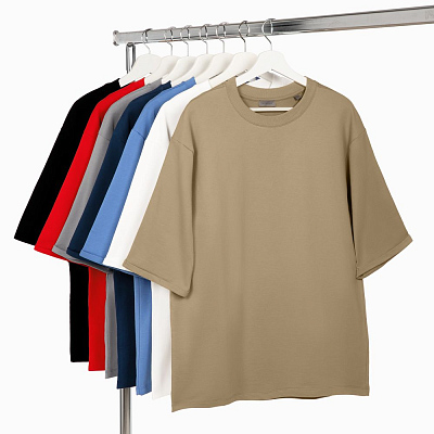 Футболка оверсайз унисекс Kosmos 2.0, красная (алая)