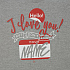 Футболка Hello! I Love You!, серый меланж - Фото 4