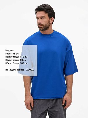 Футболка унисекс оверсайз T1, синяя