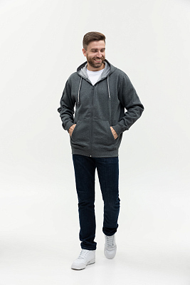 Толстовка мужская STAN с капюшоном на молнии футер с начёсом 280, 17