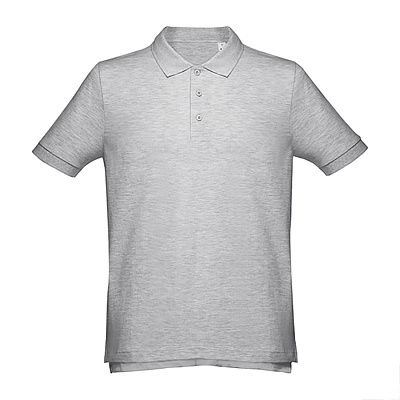 Рубашка-поло мужская ADAM 195 (Серый меланж)