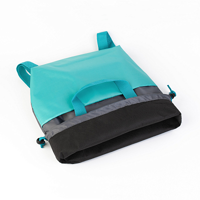 Сумка-рюкзак "Carry", серый с бирюзовым, серый с бирюзовым