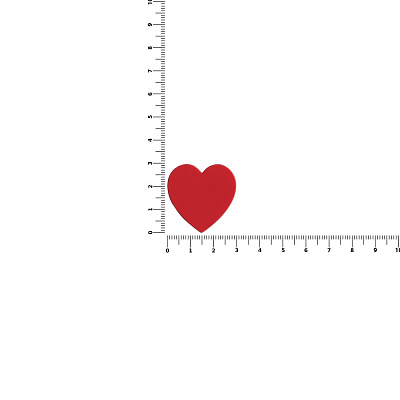 Джибитс из ПВХ «Сердце», красный