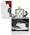 Зажигалка ZIPPO Hot Rod Design с покрытием 540 Matte, латунь/сталь, белая, матовая, 38x13x57 мм - Фото 3