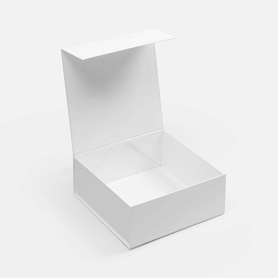 Коробка складная Quadra Fold, белая