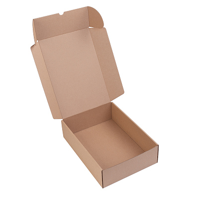 Коробка для набора большая, самосборная, крафт, натуральный