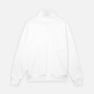 Толстовка на молнии унисекс FLOW, белая