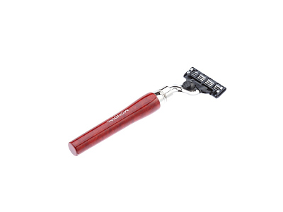 Бритвенный набор: станок MACH3, помазок, подставка