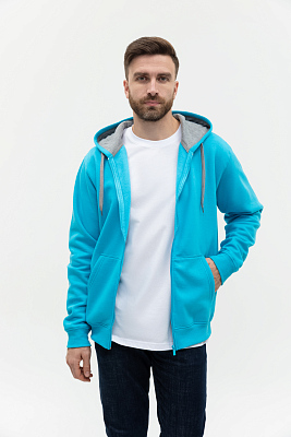 Толстовка мужская STAN с капюшоном на молнии футер с начёсом 280, 17