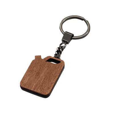 Брелок Канистра (черный с серебром)