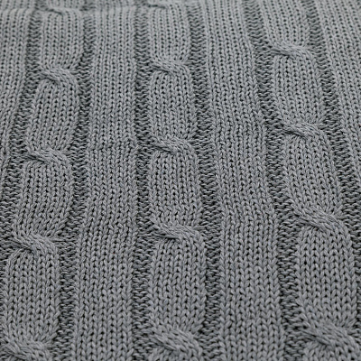 Плед Fado вязаный, серый (без подарочной коробки)