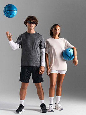 Футболка спортивная унисекс Storm, бежевая (льняная)