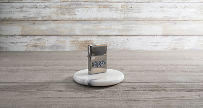 Зажигалка ZIPPO Zippo Design с покрытием Black Ice®, латунь/сталь, чёрная, глянцевая, 38x13x57 мм