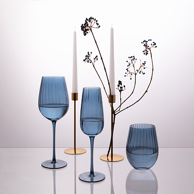 Стакан для воды Тоскана (Toscana), синий