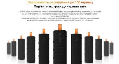 Портативная колонка Xiaomi Sound Outdoor 30W, красный