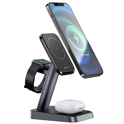 Беспроводное ЗУ ACEFAST E3 desktop 3-in-1wireless charging stand