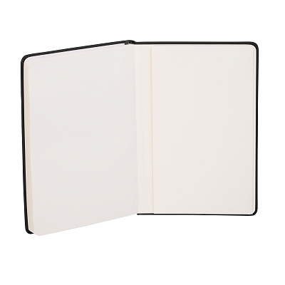 Ежедневник недатированный "Милан", А5, покрытие soft touch, черный