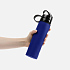 Складная бутылка для воды Langfossen, синяя - Фото 6