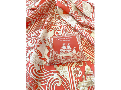 Платок Русская резьба по кости