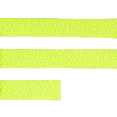 Плоский шнур Cord L, желтый неон, 110 см