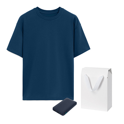 Набор с одеждой Раст (RUST) (футболка, аккумулятор) , XS/S (Синий)