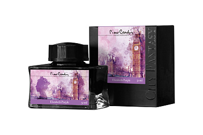 Флакон чернил Pierre Cardin 50мл серия CITY FANTASY цвет Elizabeth Purple (Лиловый Элизабет)