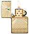 Зажигалка ZIPPO Armor™ с покрытием High Polish Brass, латунь/сталь, золотистая, 38x13x57 мм - Фото 4