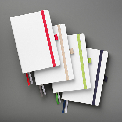 Ежедневник Арктик (Arctic) недатированный, белый/синий