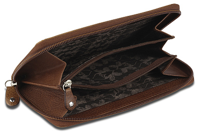 Кошелек Mano "Don Montez", натуральная кожа в коньячном цвете, 19 х 10,3 см