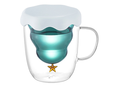 Кружка с двойными стенками с елочкой внутри Winter Wonderland