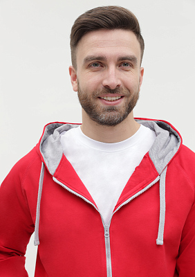 Толстовка мужская STAN с капюшоном на молнии футер без начёса 260, 61