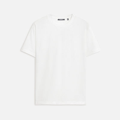 Футболка унисекс Крис (Kris), 150 гр., белая (теплого оттенка)