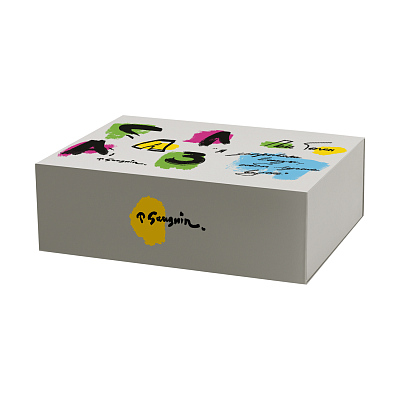 Подарочная коробка-трансформер средняя, серая