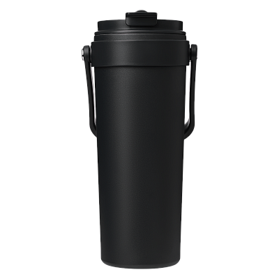 Термокружка вакуумная Solo, черная