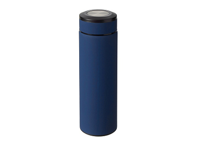 Вакуумный термос Vacuum Flask C1, soft touch, 420мл (Темно-синий/черный/серебристый)