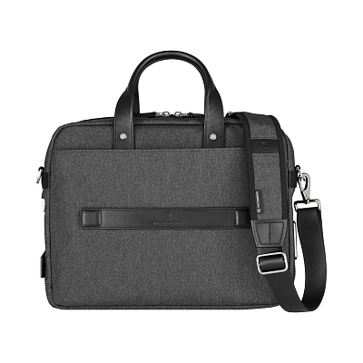 Портфель VICTORINOX Architecture Urban2 Briefcase 15'', серый, полиэстер/кожа, 42x13x31 см, 16 л