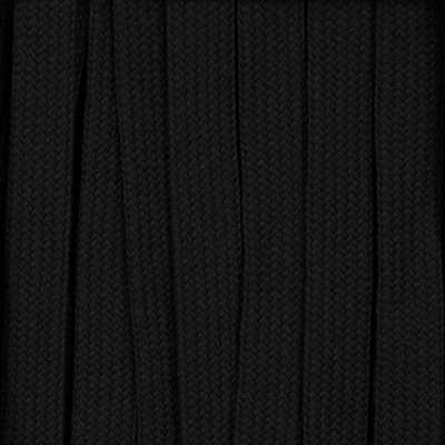 Плоский шнур Cord S, черный, 10 см (Чёрный)