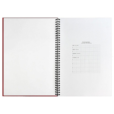 Ежедневник Notera Maxi, недатированный, красный