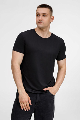 Футболка унисекс Senti, ярко-синяя (Чёрный)