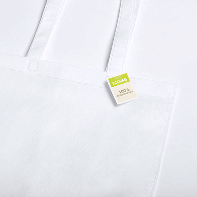 Сумка для покупок MOLTUX, белый, 40x36 см, 100% пластик PLA