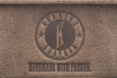 Бумажник KLONDIKE «Wayne Bear», натуральная кожа в коричневом цвете, 10,5 х 12,5 см