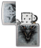 Зажигалка ZIPPO Dragon Design с покрытием Linen Weave, латунь/сталь, серебристая, 38x13x57 мм - Фото 4