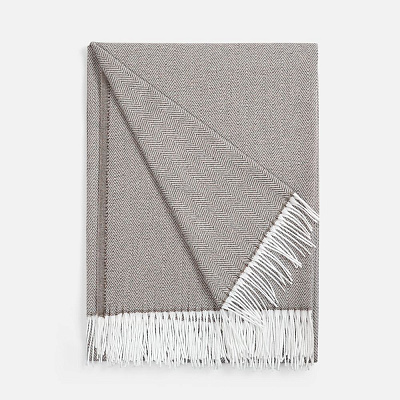 Плед «Гирвас», зеленый (Бежевый)