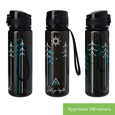 Бутылка для воды Комо, черная